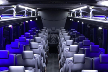 Rockford Charter Bus Interior